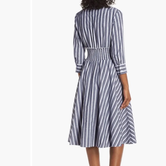 Eliza J Black and White Fit and Flare Dress with Pleated Skirt Size 12 - Picture 8 of 8